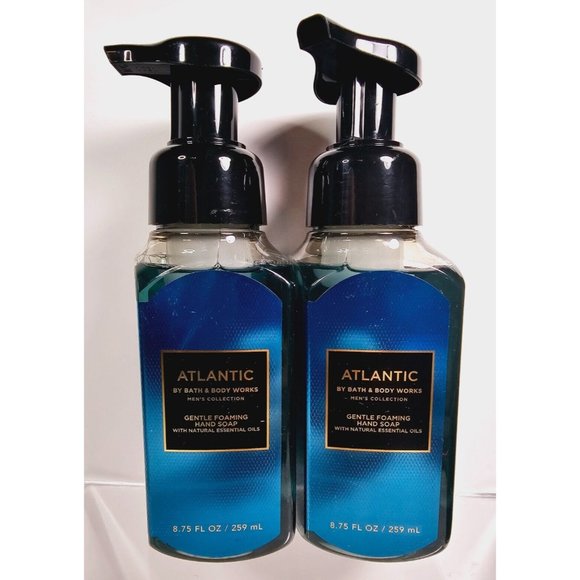2 ATLANTIC Bath & Body Works Mens Collection Gentle Foaming Hand Soap 8.75oz NEW - Picture 1 of 9